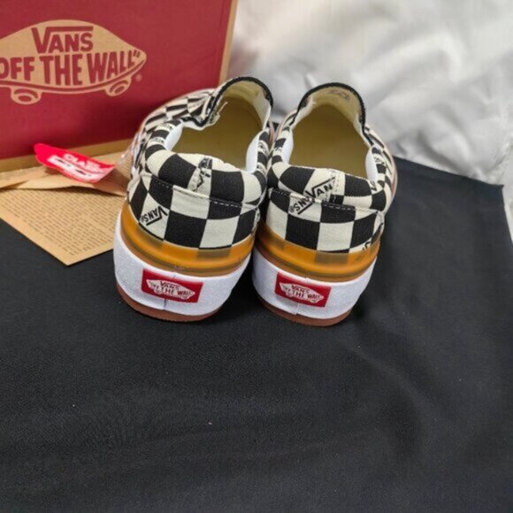 👟👟VANS Era Stacked Checkerboard Slip On Canvas Shoes - Picture 4 of 6